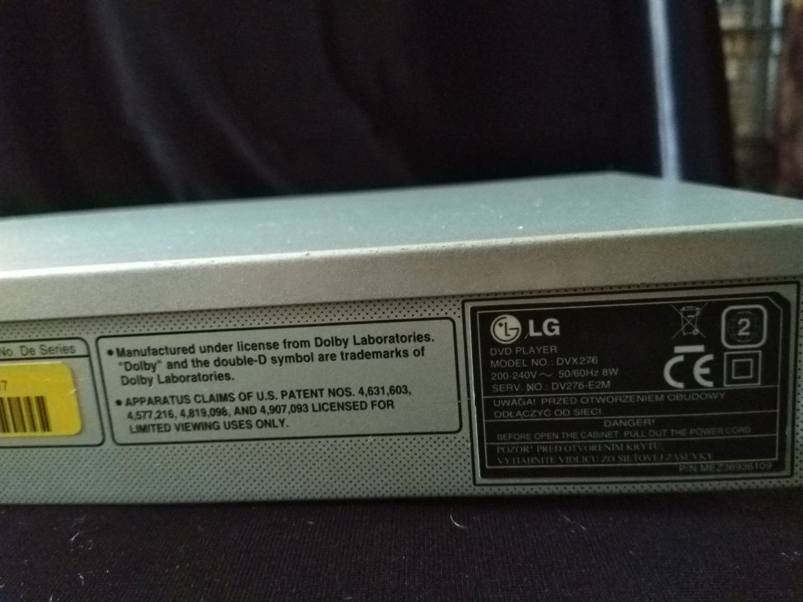 DVD player LG DVX 276