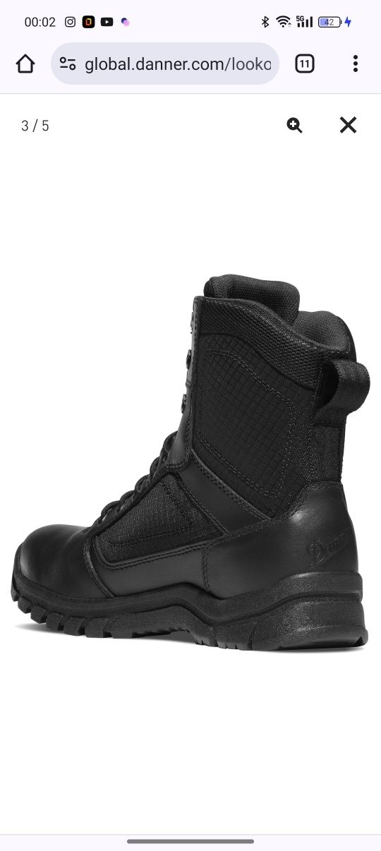 Американски тактически обувки DANNER® LOOKOUT 8" ЧЕРНИ 23822