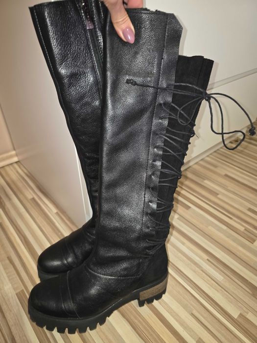 Дамски ботуши Амулет от естествена кожа