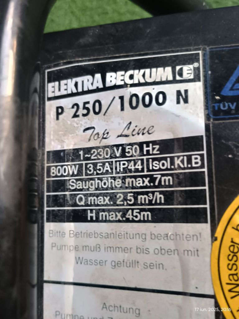 Pompa apa Elektra Beckum