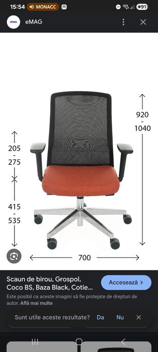 Scaune birou ergonomic