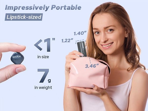 Godox Cube-SC Kit2 2.4GHz безжична микрофонна система, черен