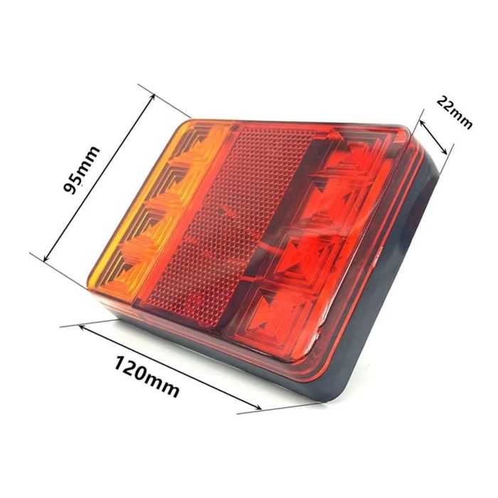 комплект led диодни стопове, стоп светлини, задни светлини 12v-24v ...