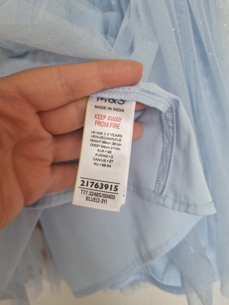 Официална детска рокля 2-3г. M&S Маркс и Спенсър Marks and Spencer
