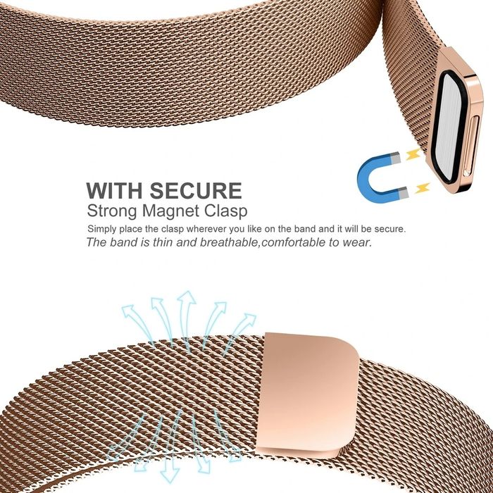 MILANESE LOOP Магнитна каишка Apple Watch 11/10/9/8/7/6/5/4/3/2/1/SE