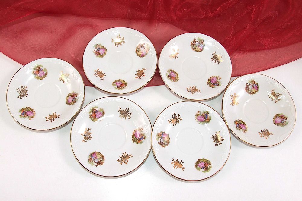 Serviciu portelan Baroque Creidlitz Bavaria, ceai-cafea, 14 piese NOU