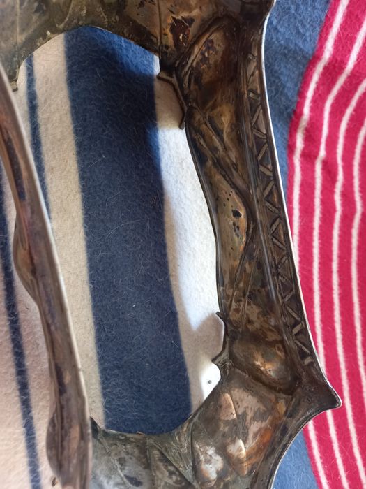 Посребрена  ваза за бонбони от миналия век. Русия.