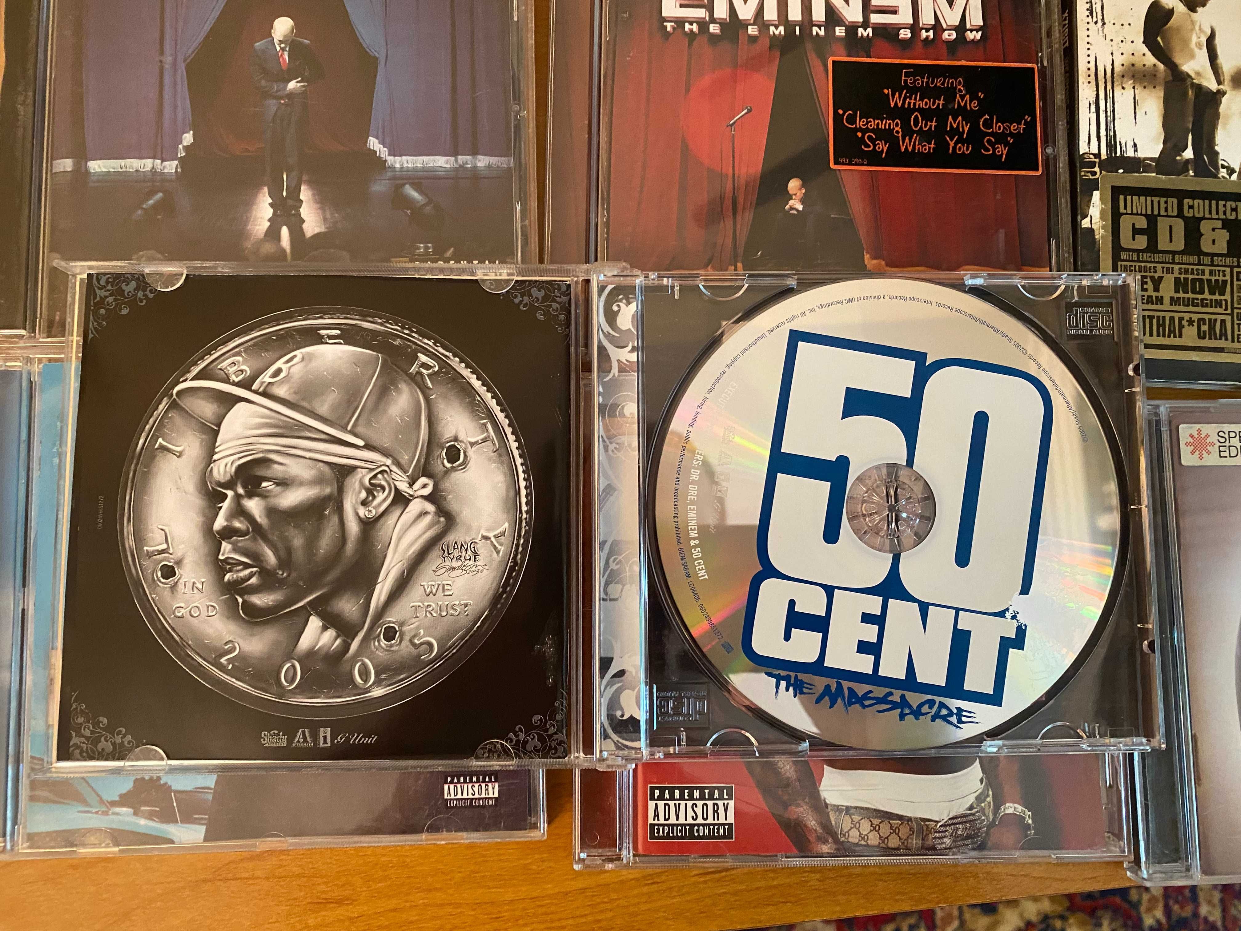 Оригинални  Албуми Дискове Eminem 50 Cent Xzibit CD DVD 1999-2005
