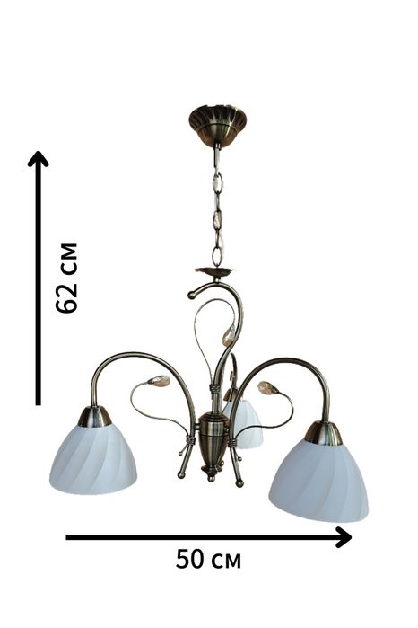 Люстра кованая бронза