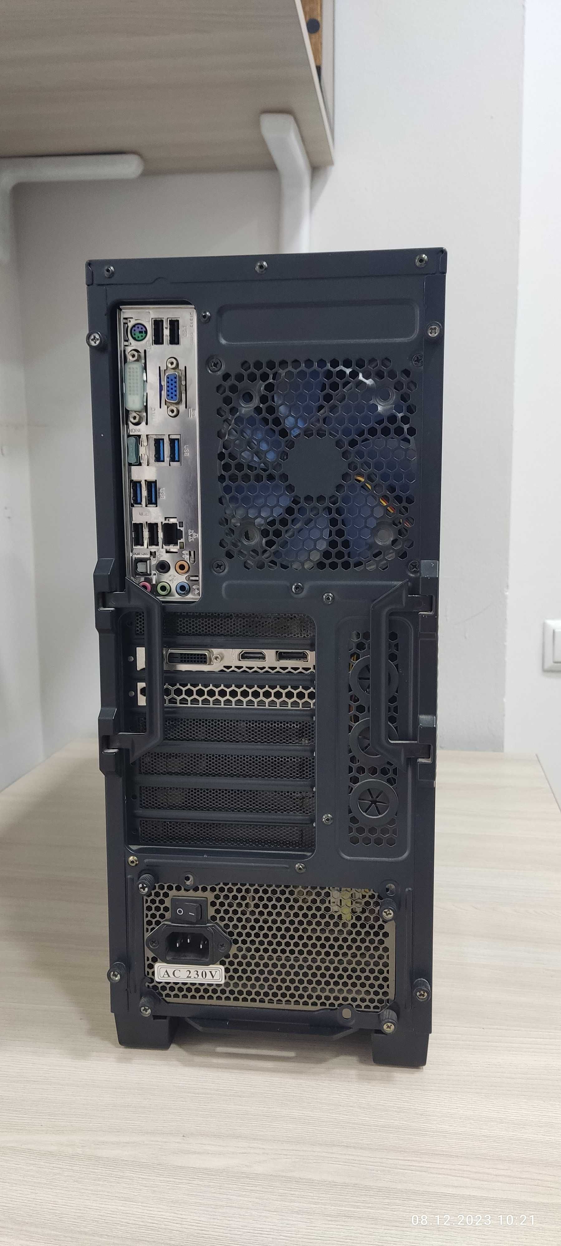 Core i5, Ozu 8, Geforce GTX1050 2gb, HDD 2 tb, SSD 120 gb.