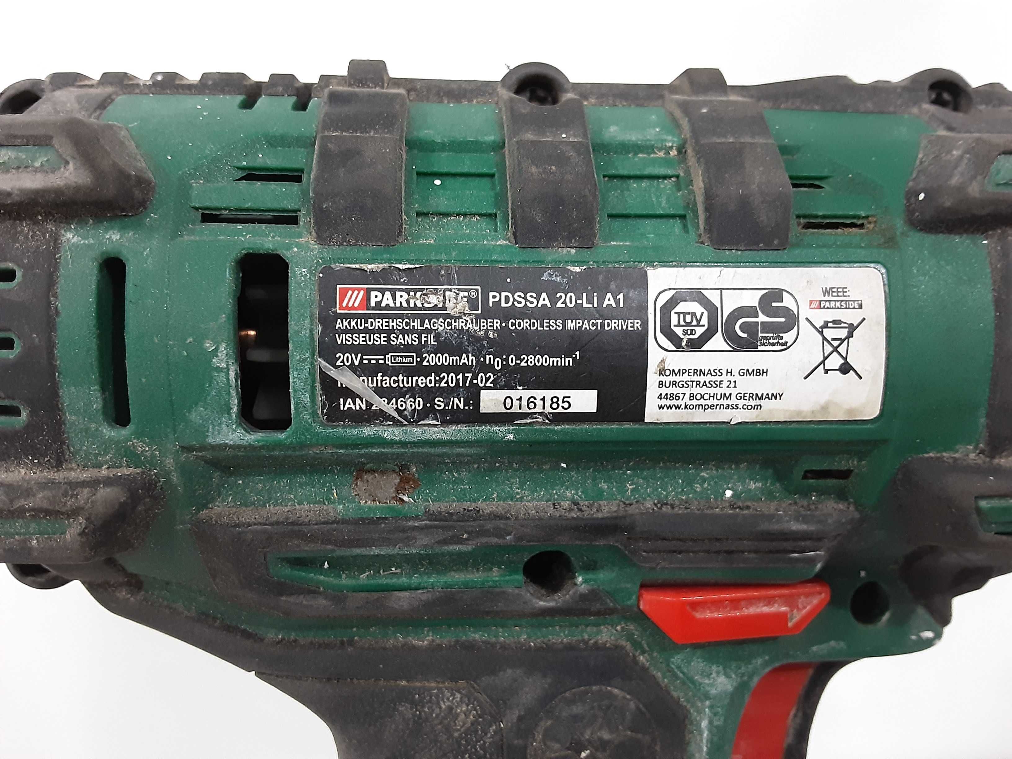 Винтоверт и импактор - Parkside 20 V