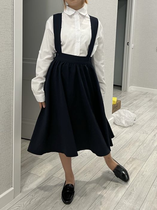 Школьная юбка, темно синий 11-12-13 лет, почти новая