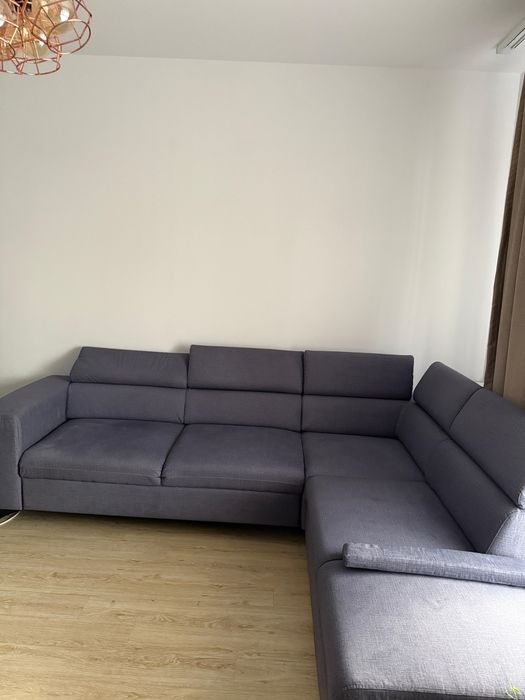 Canapea extensibila (coltar) gri