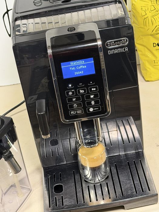 Кафемашина кафе автомат delonghi dinamica с гаранция