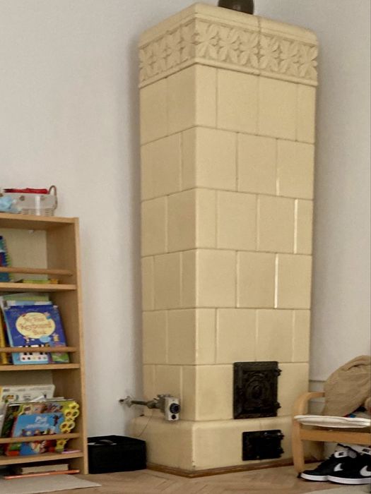 Soba teracota casa saseasca cu arzator automat