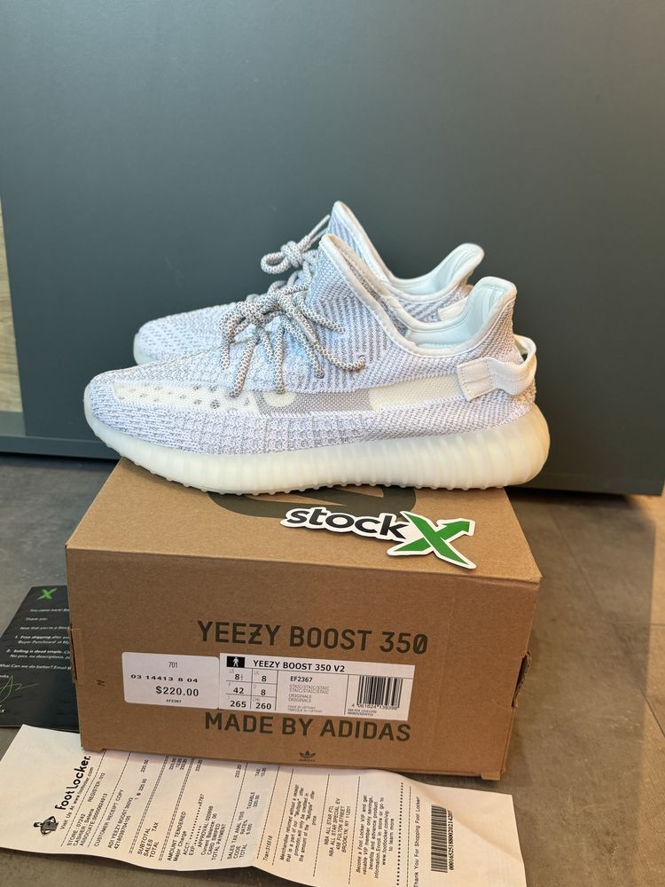 Adidas Yeezy Boost 350 V2 Static White, Poze Reale 37-45