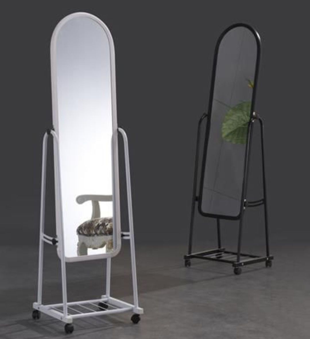 Зеркало для дома и бутика на колёсиках напольные