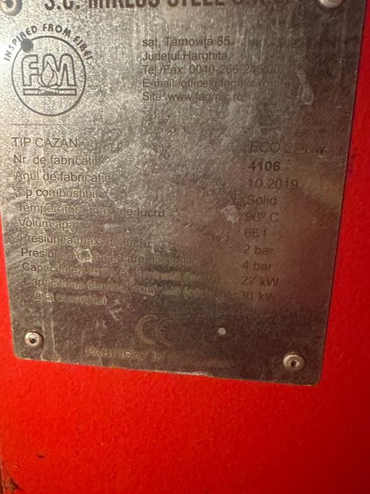 Centrală termică pe lemne si cărbuni