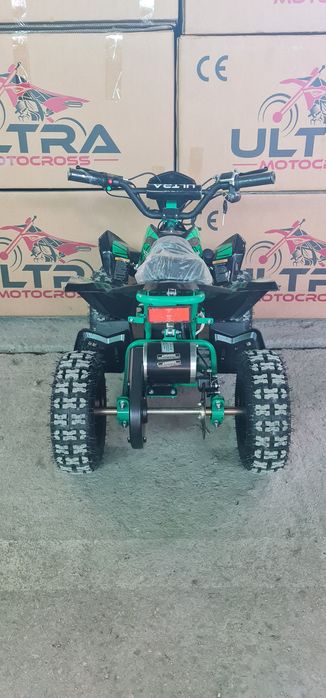 Mini Atv Quad electric de 800W și 36v cu 3 viteze reglabile roti pe 6