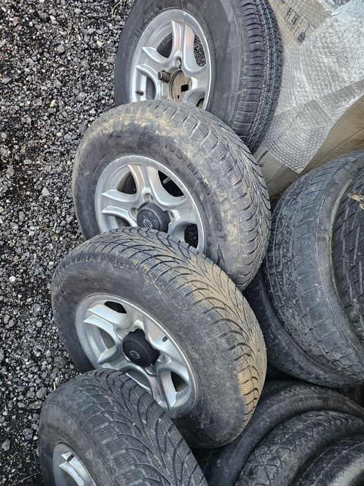 Set de 5 roti adica jante aliaj 5x139,7 echipate cu anvelope 195x80x15