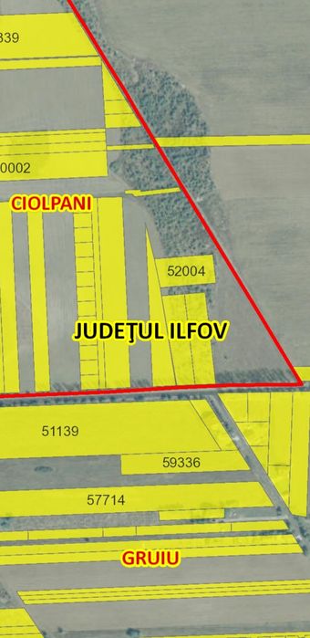 SUPER PROMO: Stradal Intravilan Ciolpani-Ilfov