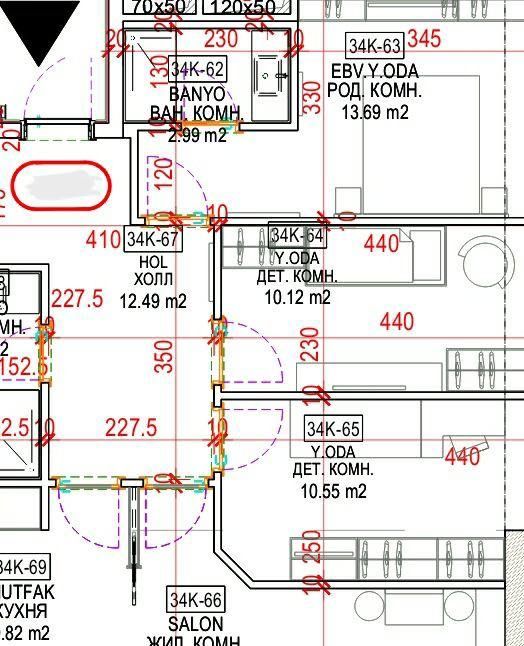 93квм Ташкент Сити Nest One 3/34/51 Срочно