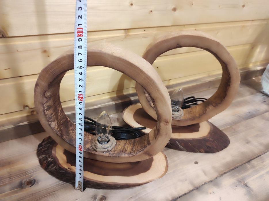 Нощни лампи . Лампи от дърво. Настолни лампи