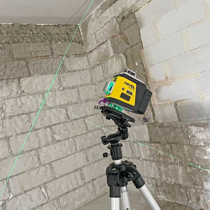 Set nivela profesionala CL4G laser verde 4x360°cu trepied si senzor