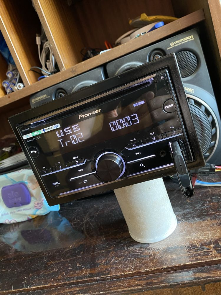 Pioneer FH-X730BT - ДВОЕН ДИН- BLUETOOTH USB CD радио плеър за кола сд