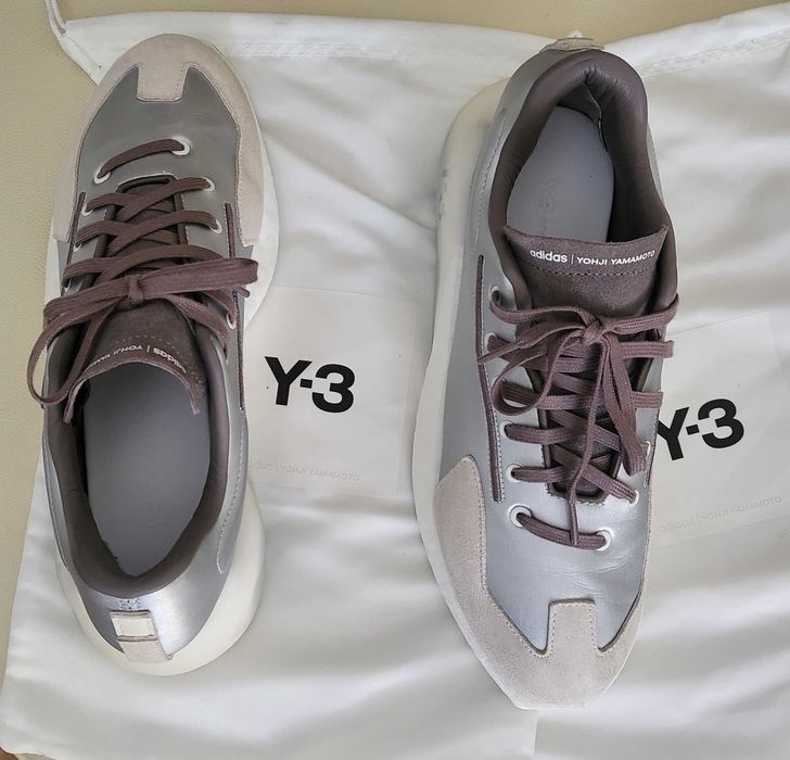 Adidas YOHJI YAMAMOTO Y3 - Orisan, Marime 41 1/3, Argintii, Noi