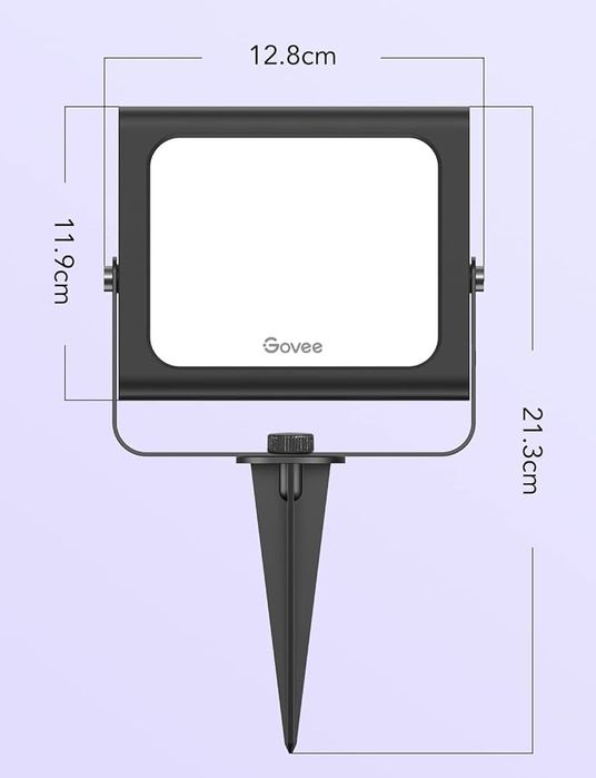 WiFi RGBICWW LED Външни Прожектори Govee Flood Lights – 4бр Комплект