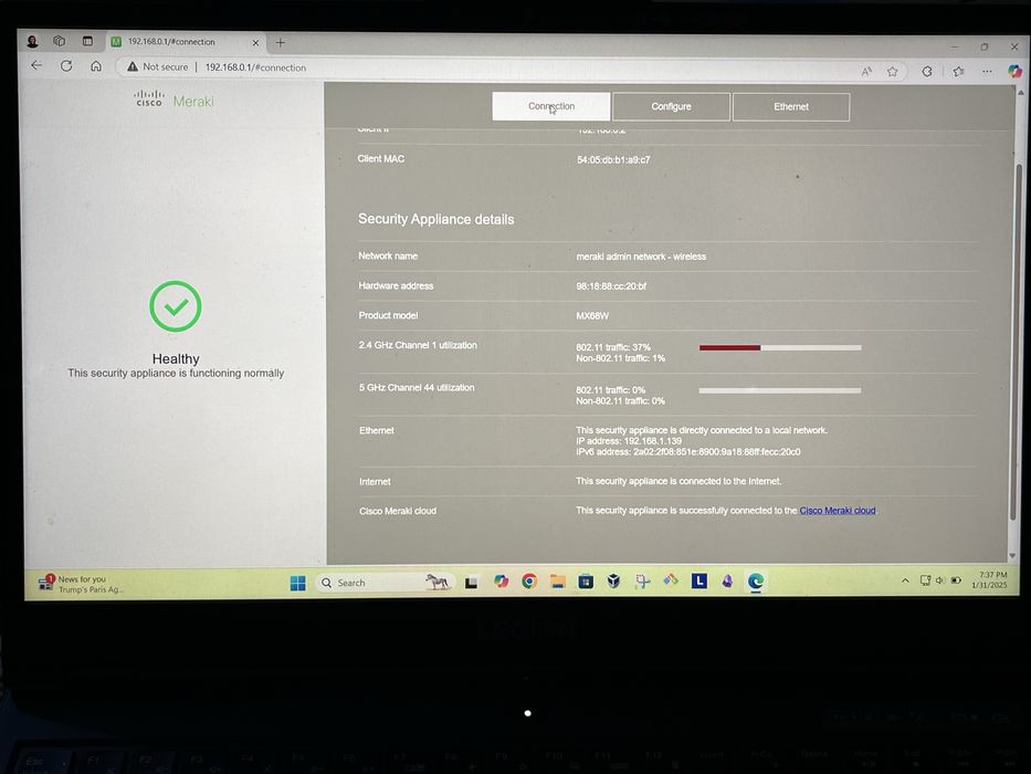 Cisco Meraki MX68W