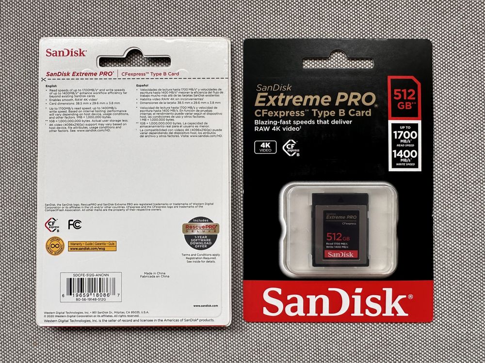 Vand Sandisk 512GB CFexpress type B