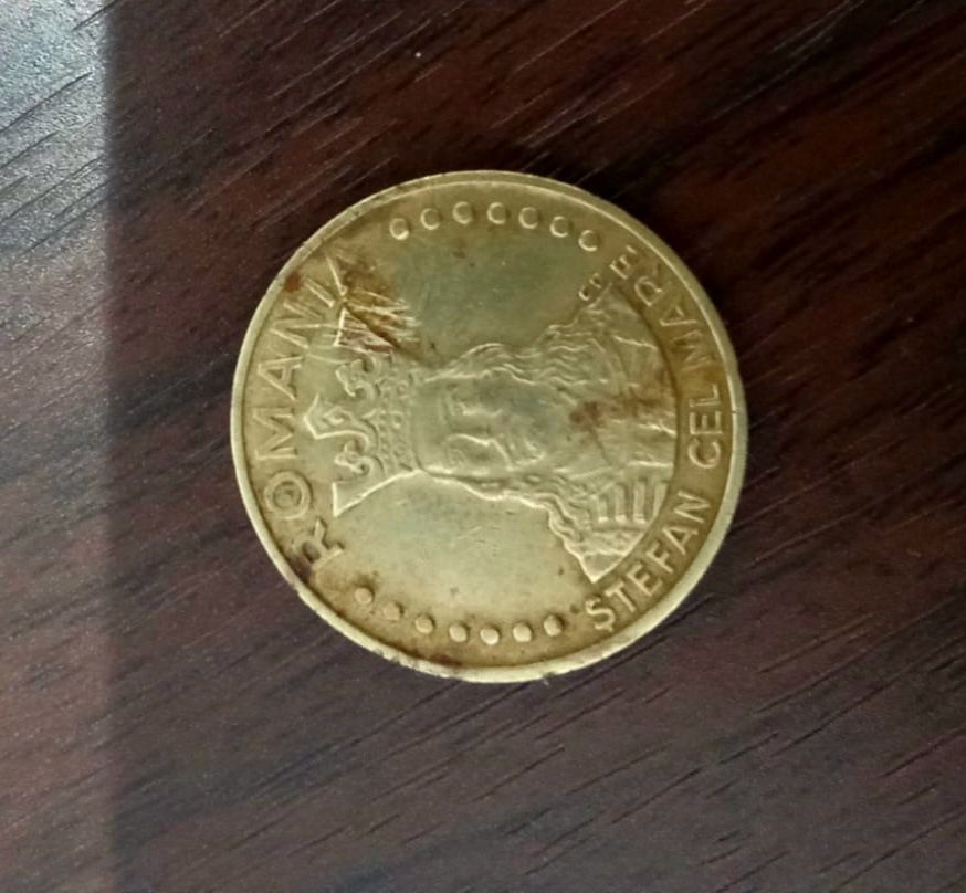 Vând moneda de 20 lei din 1991 cu stema Ștefan cel Mare