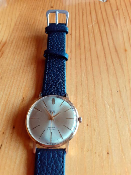 Позлатен POLJOT De Luxe 23jewels USSR- Като нов