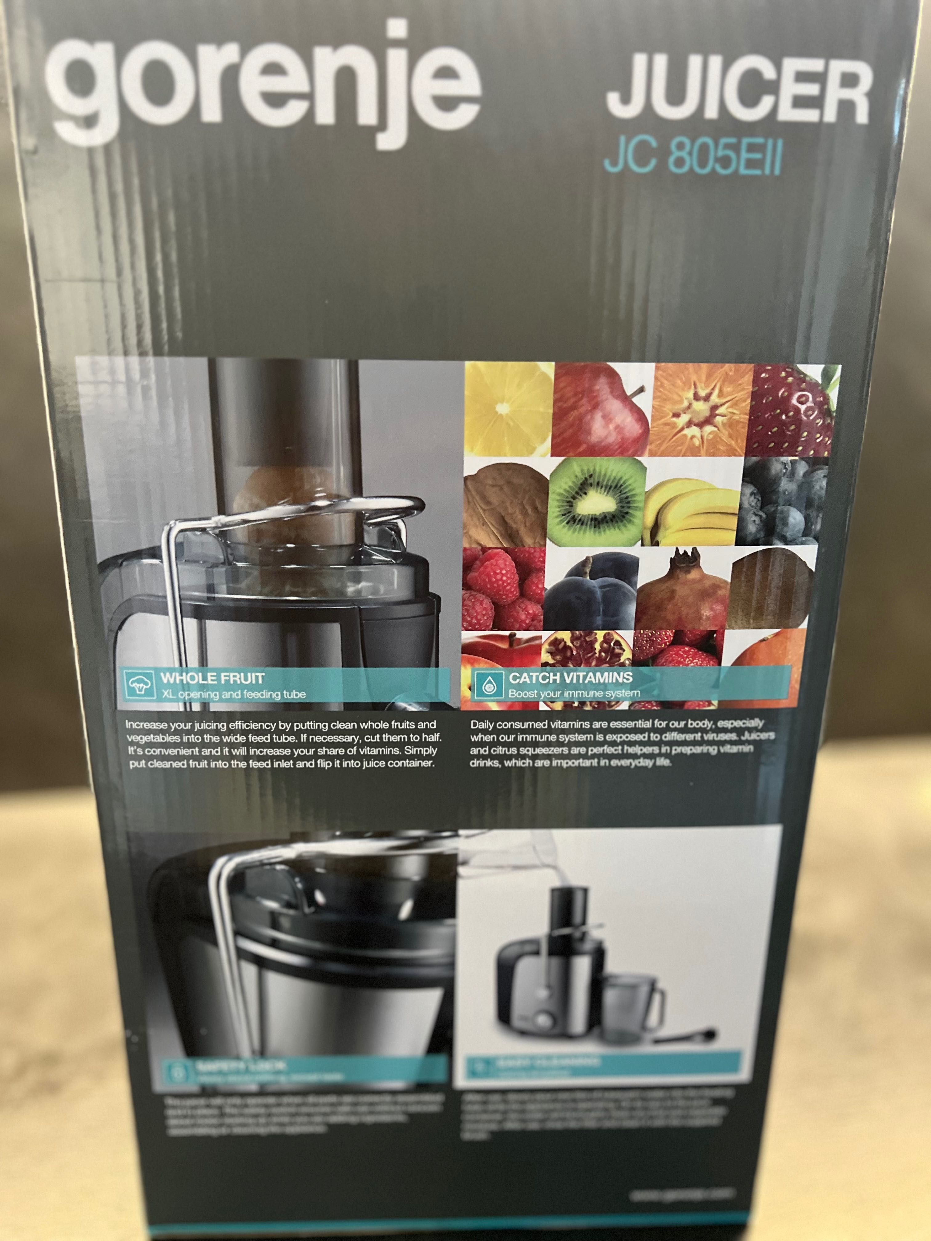 Сокоизстисквачка и Цитруспреса GORENJE JC805E II 1.00 ml, 800 W