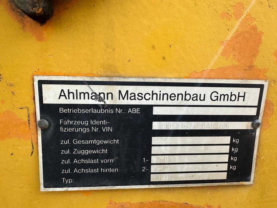 Vola / incarcator frontal Ahlmann AL7D 1997 accept variante !!!