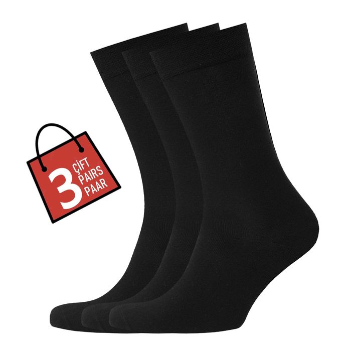 Органични мъжки 3 чифта класически чорапи