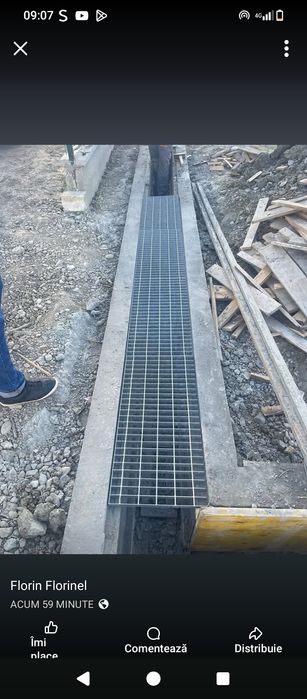 Vând grătare zincată orice dimensiuni și trepte pentru scări