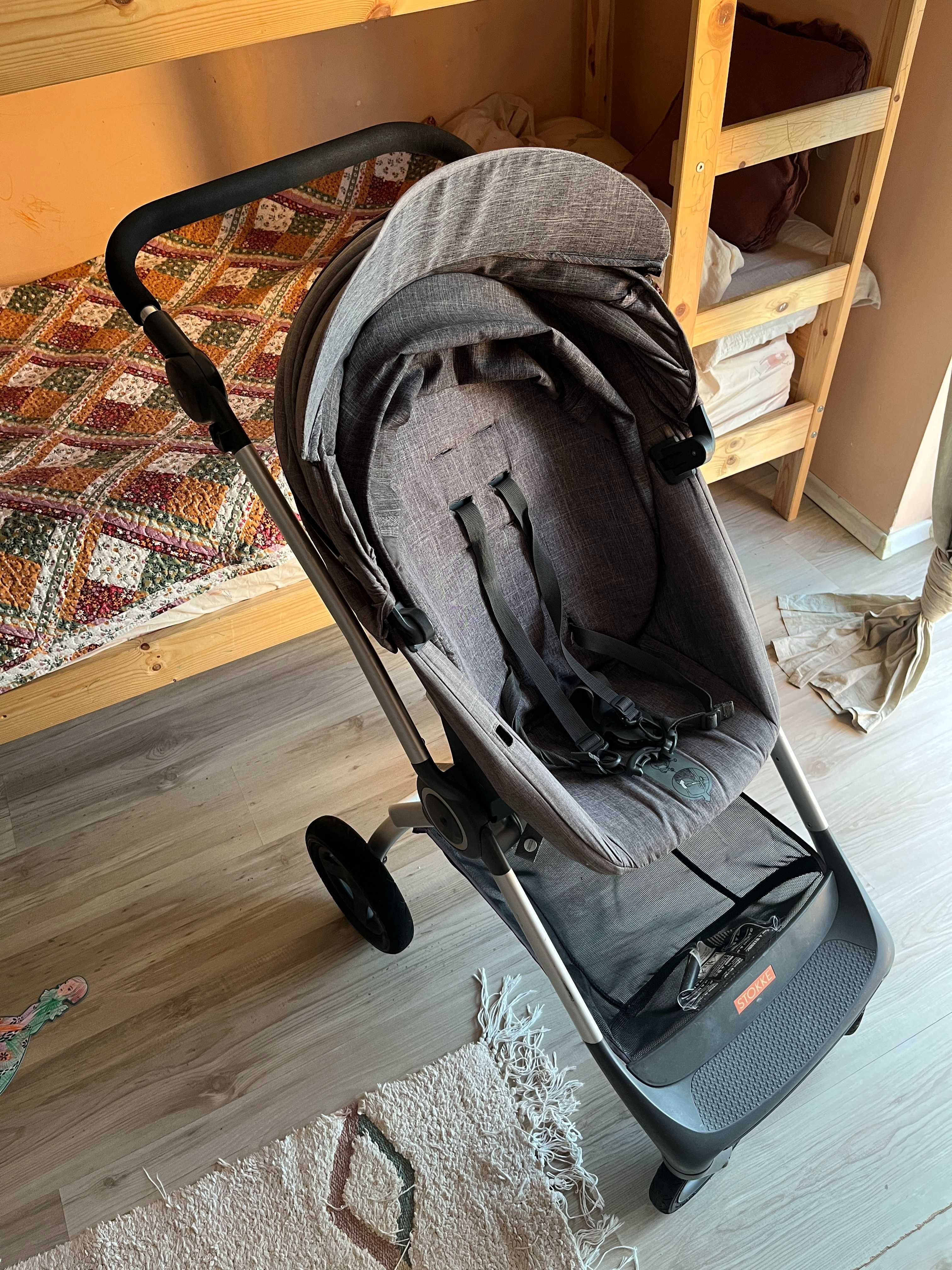 Комплект Stokke®: столче за кола + Isofix база + количка