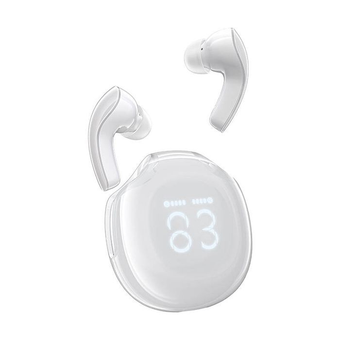 Casti TWS Acefast T9, Bluetooth 5.3, IPX4 (portelan alb)