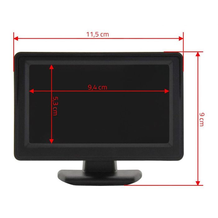 Display (ecran LCD)4.3 inch auto pentru camera marsarier aurorulota(me
