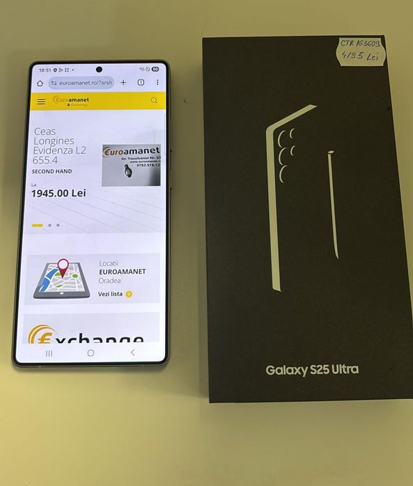 Telefon mobil Samsung Galaxy S25 Ultra, Dual SIM, 12GB RAM, -A-