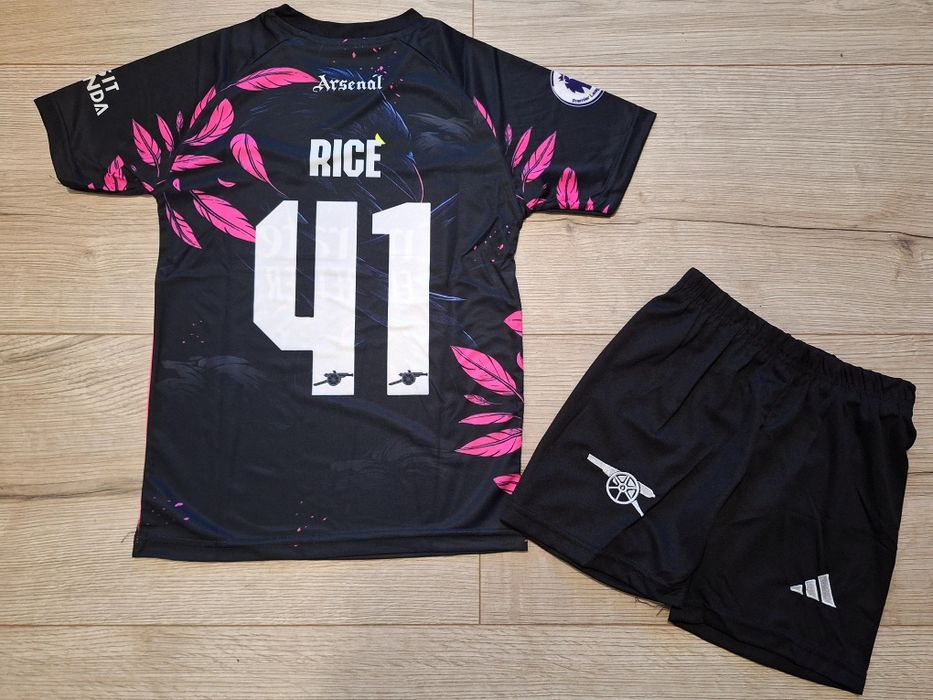 Детски флуоресцентен футболен екип на АРСЕНАЛ#ДЕКЛАН РАЙС#