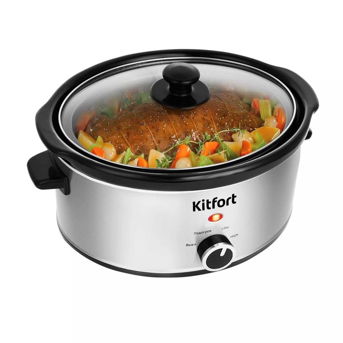 Медленноварка Kitfort KT-207, 200 Вт, емкость кастрюли 3,5 л
