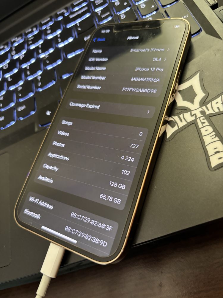 iPhone 12pro 128gb Gold