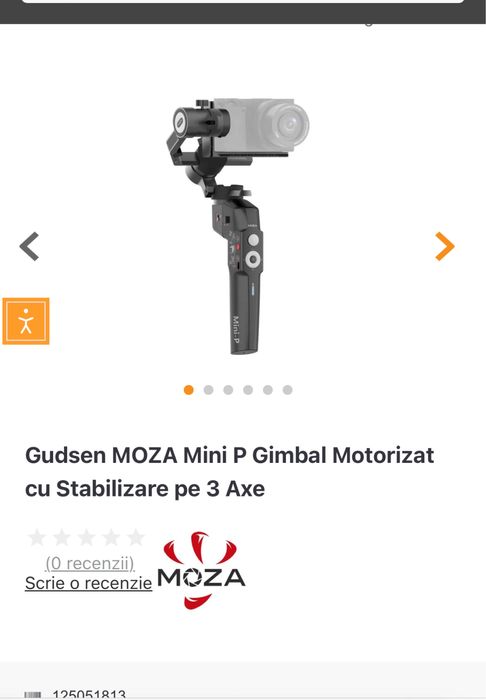 Gudsen MOZA Mini P Gimbal Motorizat cu Stabilizare pe 3 Axe