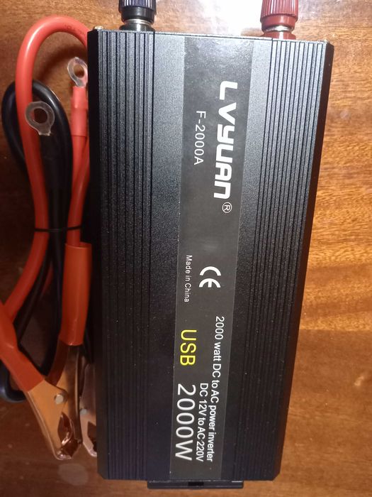 2000W мощност инвертор DC 12V към AC 220V- 230V- ново