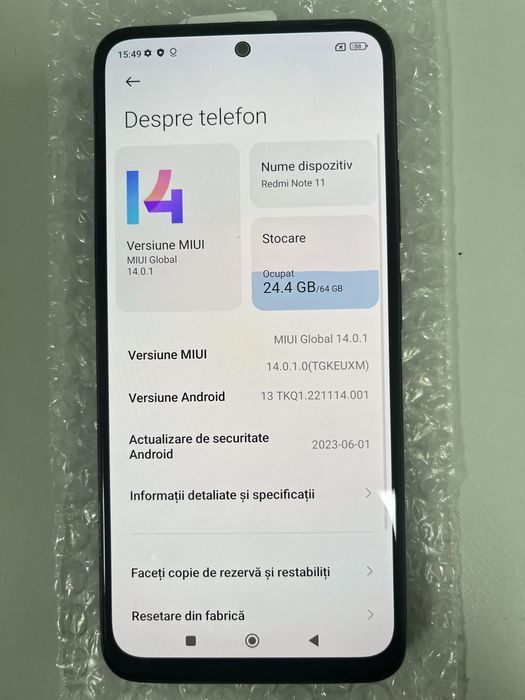 Xiaomi Redmi Note 11 64GB Gray ID-vkv072