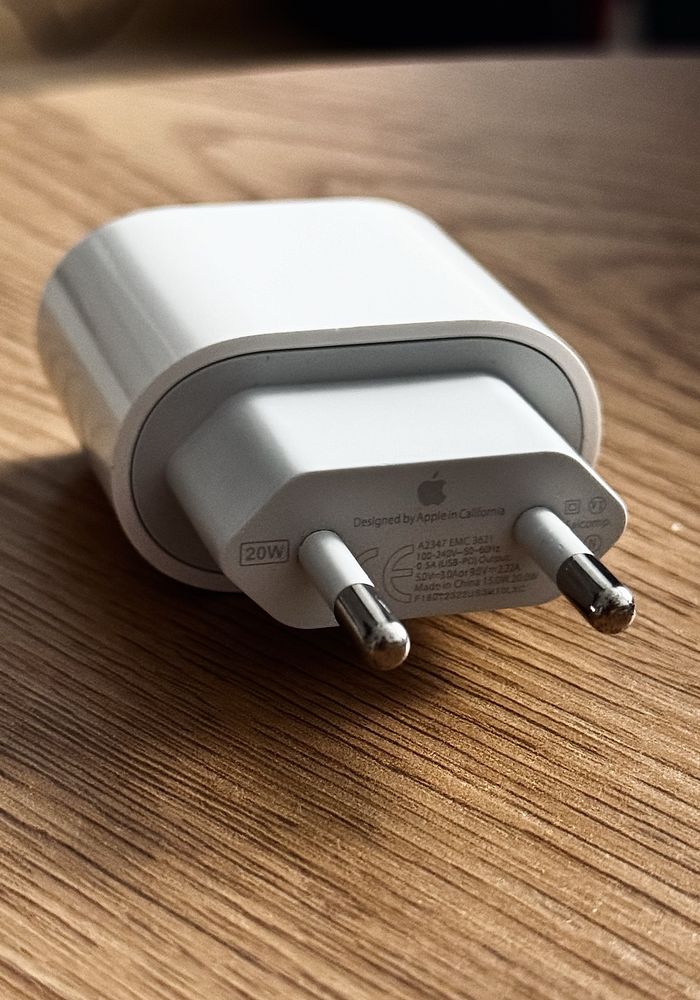 Incarcator Original Apple, Fast-Charging, USB Type C, 20W, White